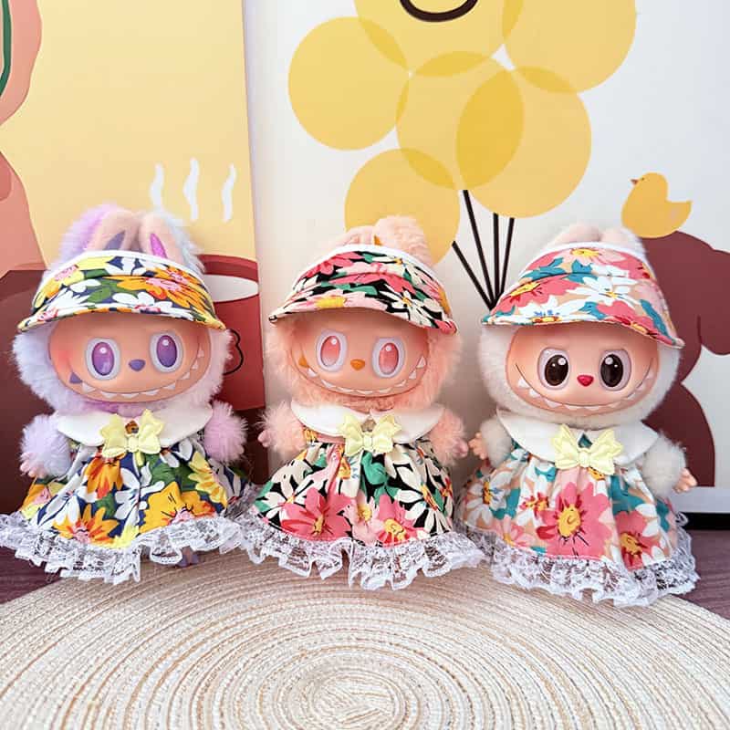 Labubu Floral Field Dress – Surprise Color Garden Outfit (Random 1 of 3)