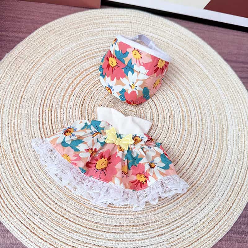 Labubu Floral Field Dress – Surprise Color Garden Outfit (Random 1 of 3)