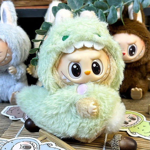 Labubu 3D Green Dinosaur Padded Coat – Full Hooded Costume Set - MuffuLabSYD032