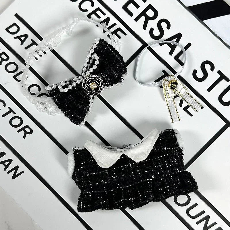 Labubu Black Chanel - Inspired Set – Headband, Dress & Bow Tie - MuffuLabSYD020