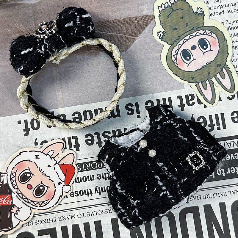 Labubu Black Iridescent Set – Headband & Outfit - MuffuLabSYD021