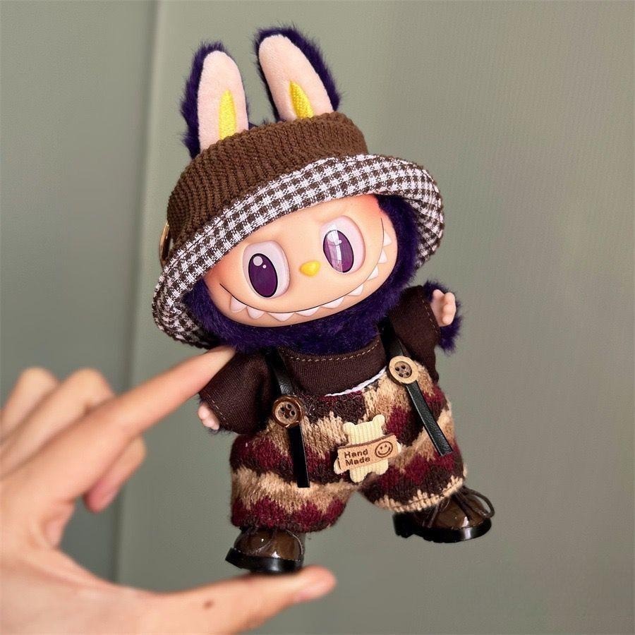 Labubu Handmade Plaid Jumper Outfit - MuffuLabSYD072