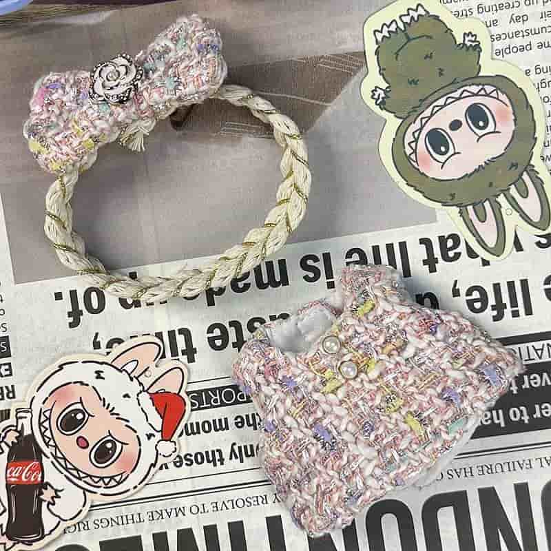 Labubu Pink Iridescent Set – Headband & Outfit - MuffuLabSYD017