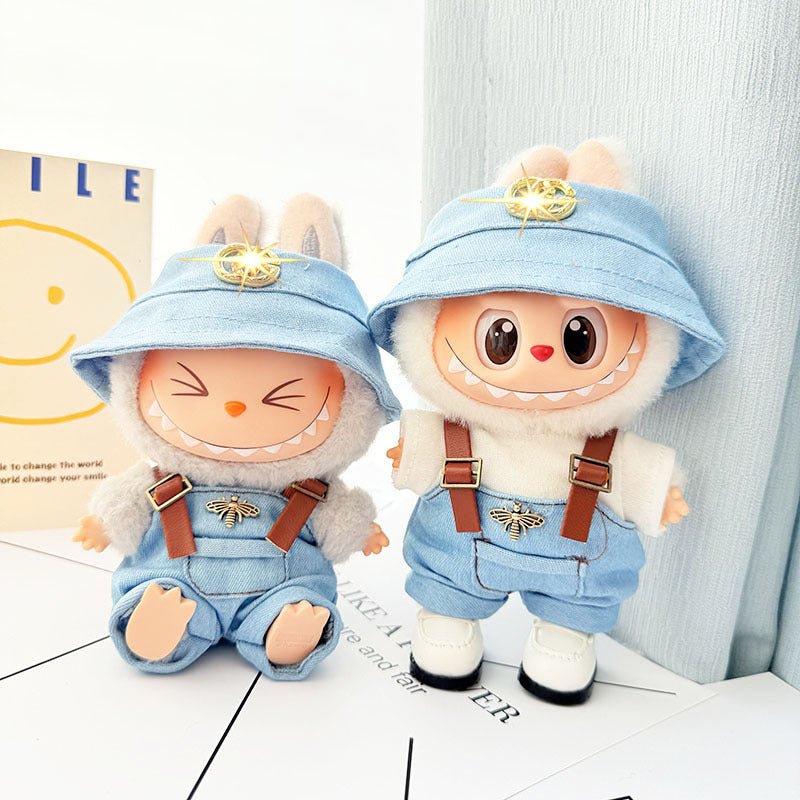 Labubu Sky Blue GG Set with White Tee – Casual 2 - Piece Outfit - MuffuLabZGG008