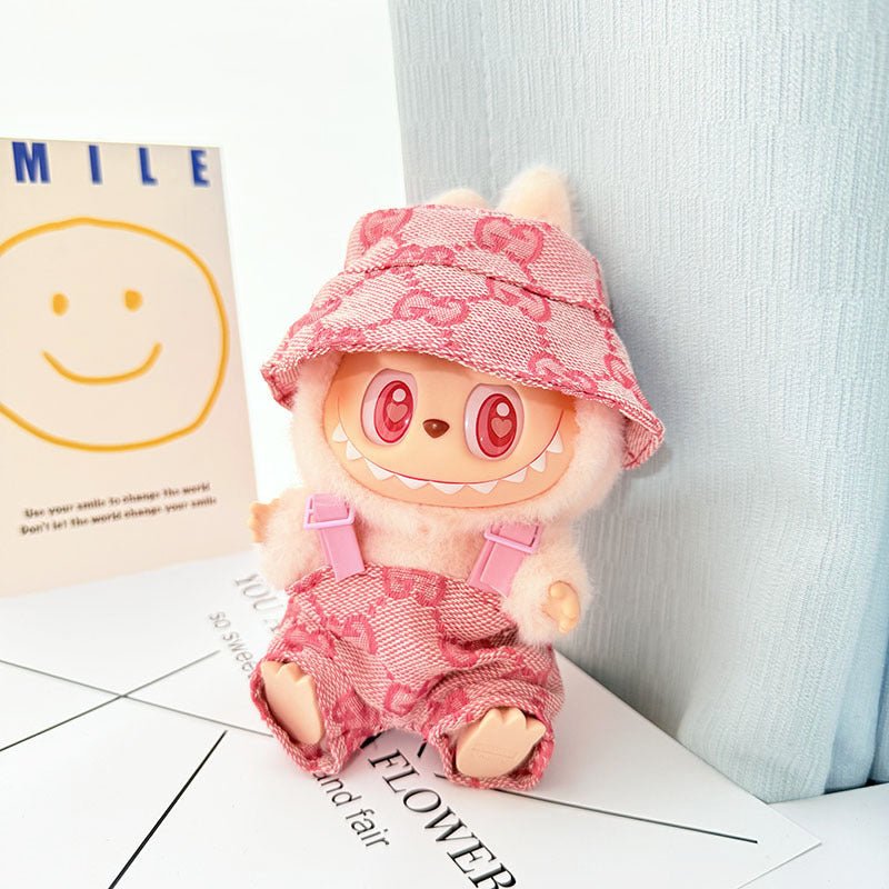 Labubu Soft Pink 2 - Piece Set with White Tee & Square - Toe Shoes - MuffuLabZGG009