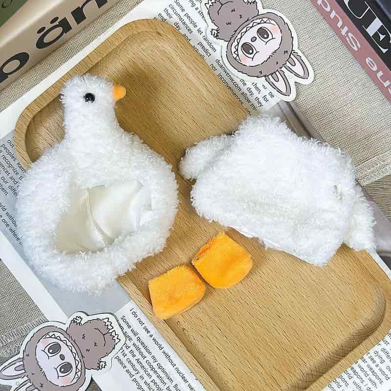 Labubu Swan Outfit – Hat, Sweater & Socks - MuffuLabSYD047